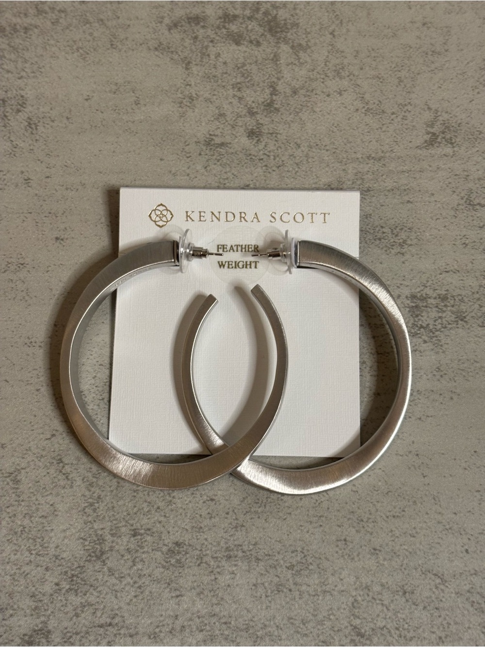 Kendra Scott Silver Avi Hoop Earrings